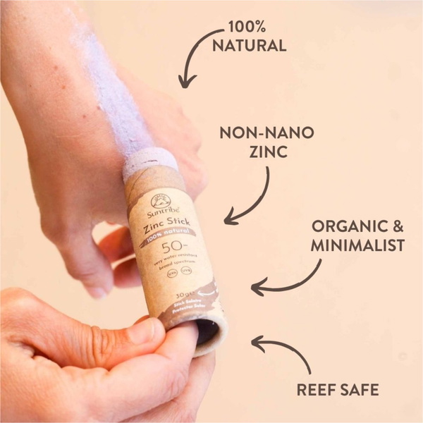 2026 Suntribe Bio-Mineral-Zink-Sonnenschutz-Stick SPF 50 STZS - Mud Tint